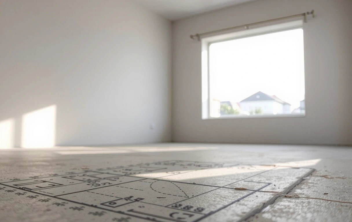 Architectural blueprint detail