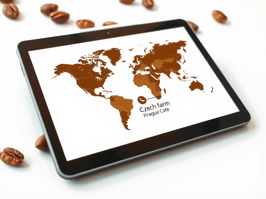 Coffee bean map interface